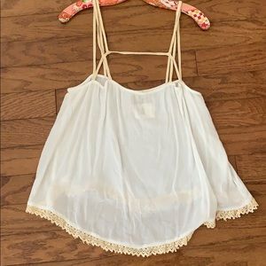 NWT Intimately Free People Tank with Lace Trim